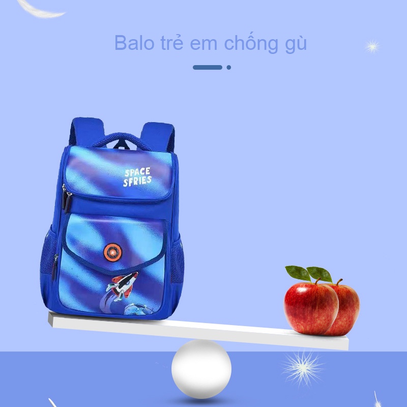 Balo trẻ em chống gù cho bé cặp đi học đồ dùng học tập hỗ trợ chống gù cho trẻ 2119