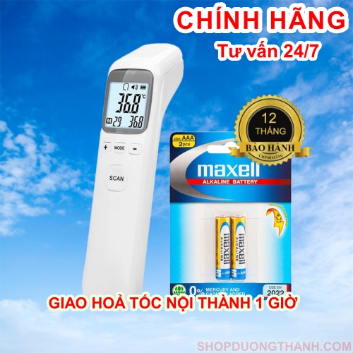 Máy nhiệt kế điện tử hồng ngoại đo thân nhiệt súng bắn nhiệt độ đo trán CK T1502 T1803