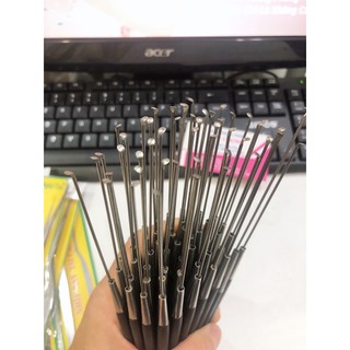 Cây móc lấy ráy tai cao cấp (Cán đen dài)
