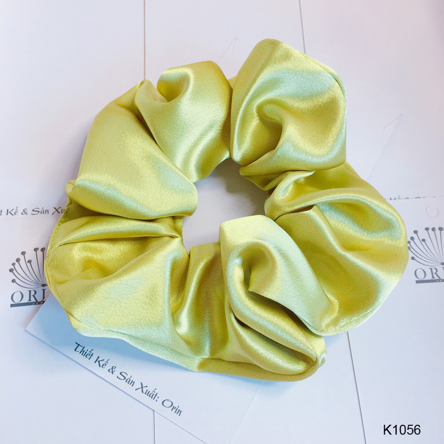 ( Ảnh thật ) Cột tóc Vải Scrunchies - dây buộc tóc vải các màu vintage ảnh thật K1054 K1048 K1049 K1050