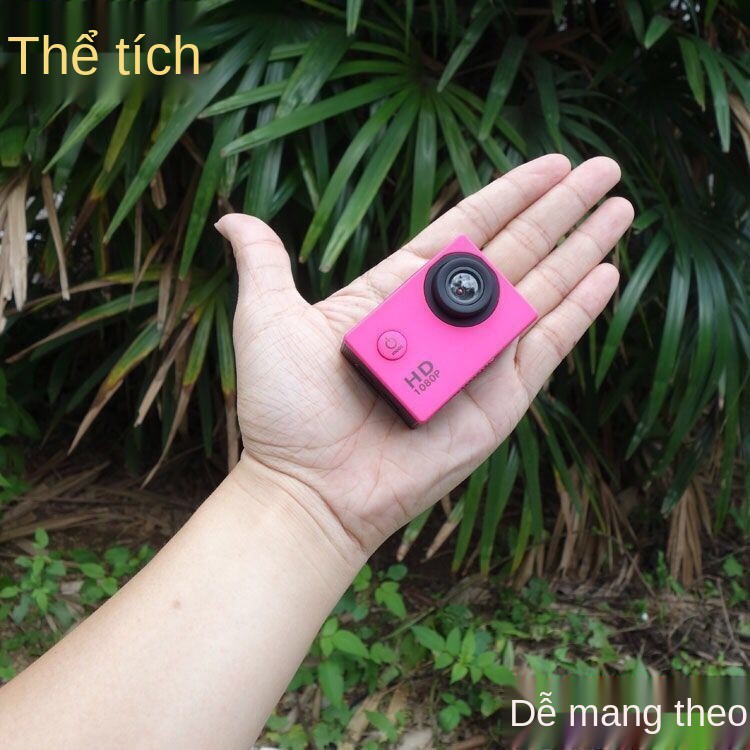 Camera thể thao có màn hình hiển thị 2 inch ghi video đi xe máy đội mũ bảo hiểm chống nước lặn ống thở du lịch dưới