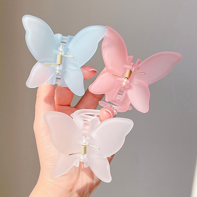 Kẹp Tóc Hình Bướm Trong Suốt Cho Nữ
