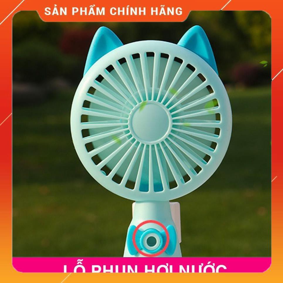 Quạt phun sương cầm tay mini Hàn Quốc cực cute, cực mát xua tan nắng nóng