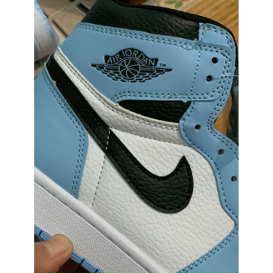 (HOT) [🔥FREESHIP - Trends🔥] 🔥GIÀY Thể Thao Jordan Low 1 Xanh Nhạt Cổ Cao, Giày Air Jordan University Blue High nam nữ | BigBuy360 - bigbuy360.vn