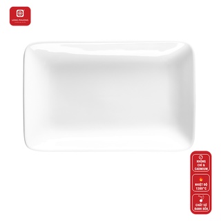 Khăn ăn Long Phương - Khay sứ trắng sâu lòng cao cấp - Từ 8 inch đến 12 inch