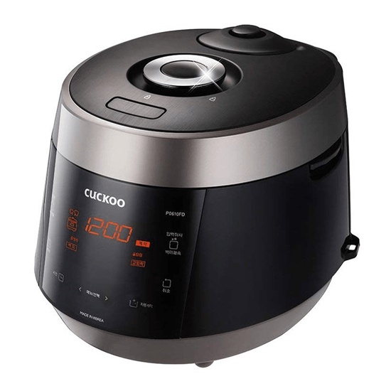 Nồi cơm áp suất điện tử 1,8L Cuckoo CRP-PK1000S đen vàng-Korean