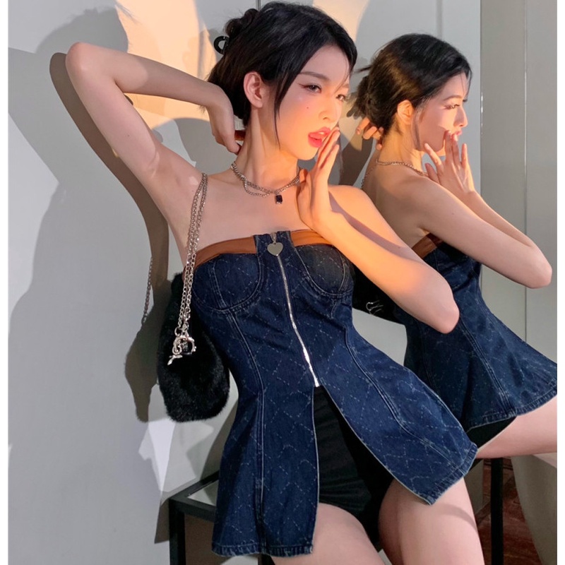 Áo Ống Xẻ Tà Thời Trang Quyến Rũ Cho Nữ