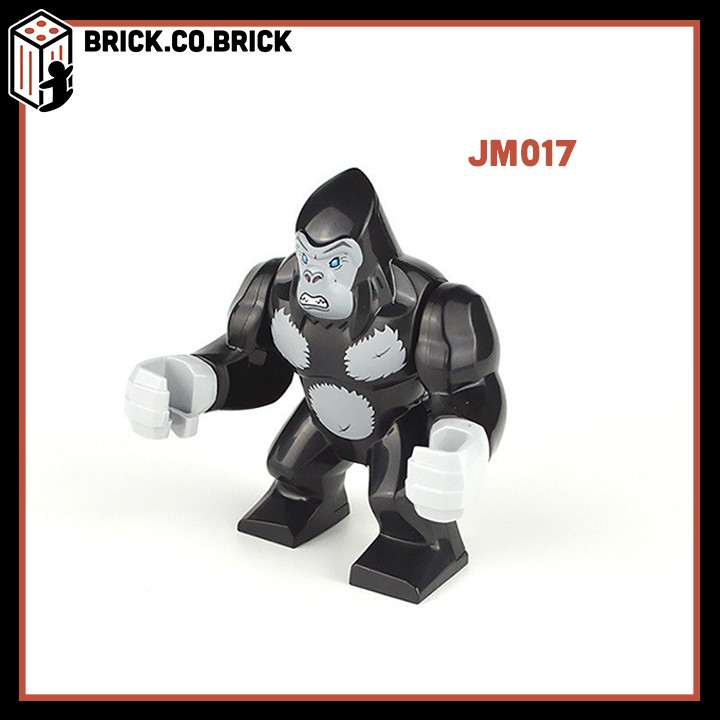 JM017- JM018 Đồ chơi lắp ráp minifigure và nonlego mô hình động vật và thú rừng xanh Cọp, Báo, Cá mập, Cá sấu- Animals