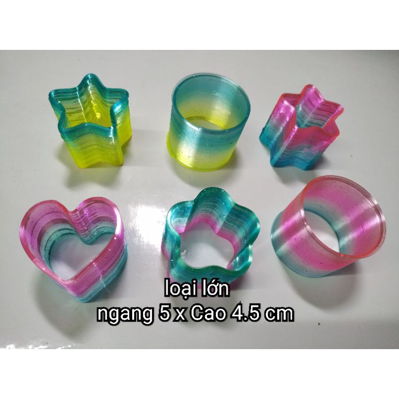 Đồ Chơi  Lò Xo  Xả Stress Sắc Màu