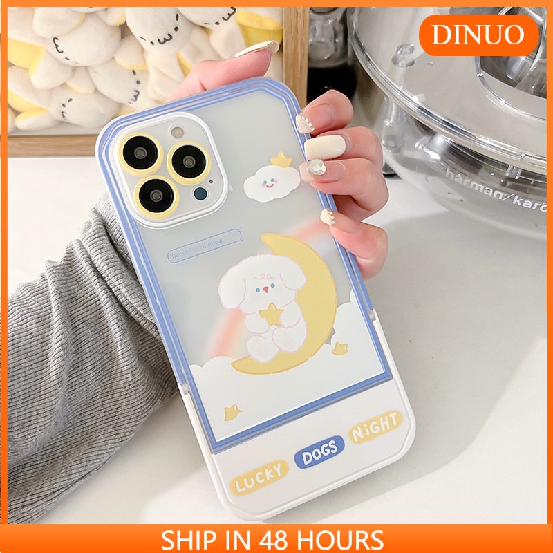 Ốp lưng iphoneỐp Điện Thoại  Kèm Giá Đỡ Tàng Hình Họa Tiết Hoạt Hình Dễ Thương Cho iphone 14 / 13Pro 12 / xs / 6 / 7 / 8PLUSDinuo case