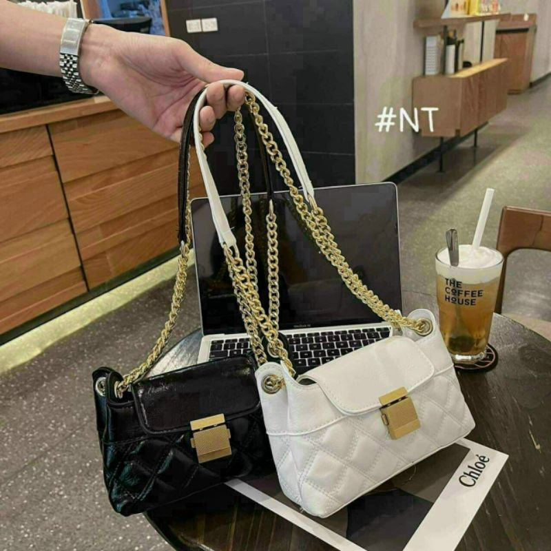 [Bán Sỉ] Túi Xách Nữ - Khóa Vuông - Size 21cm - Loại 1 - HÌNH THẬT - Túi Đeo Chéo