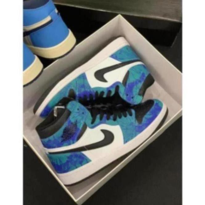 [BẢN ĐẸP] Giày J0RDAN Xanh Loang Cao Cổ - Chuẩn 1:1 Full box/bill | BigBuy360 - bigbuy360.vn