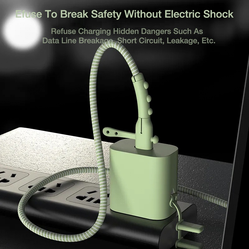 Vỏ Silicon Bảo Vệ Dây Cáp Sạc usb bluewow ip-18 / 20w