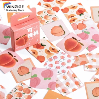 Winzige Set 45 nhãn dán họa tiết quả đào trang trí dễ thương
