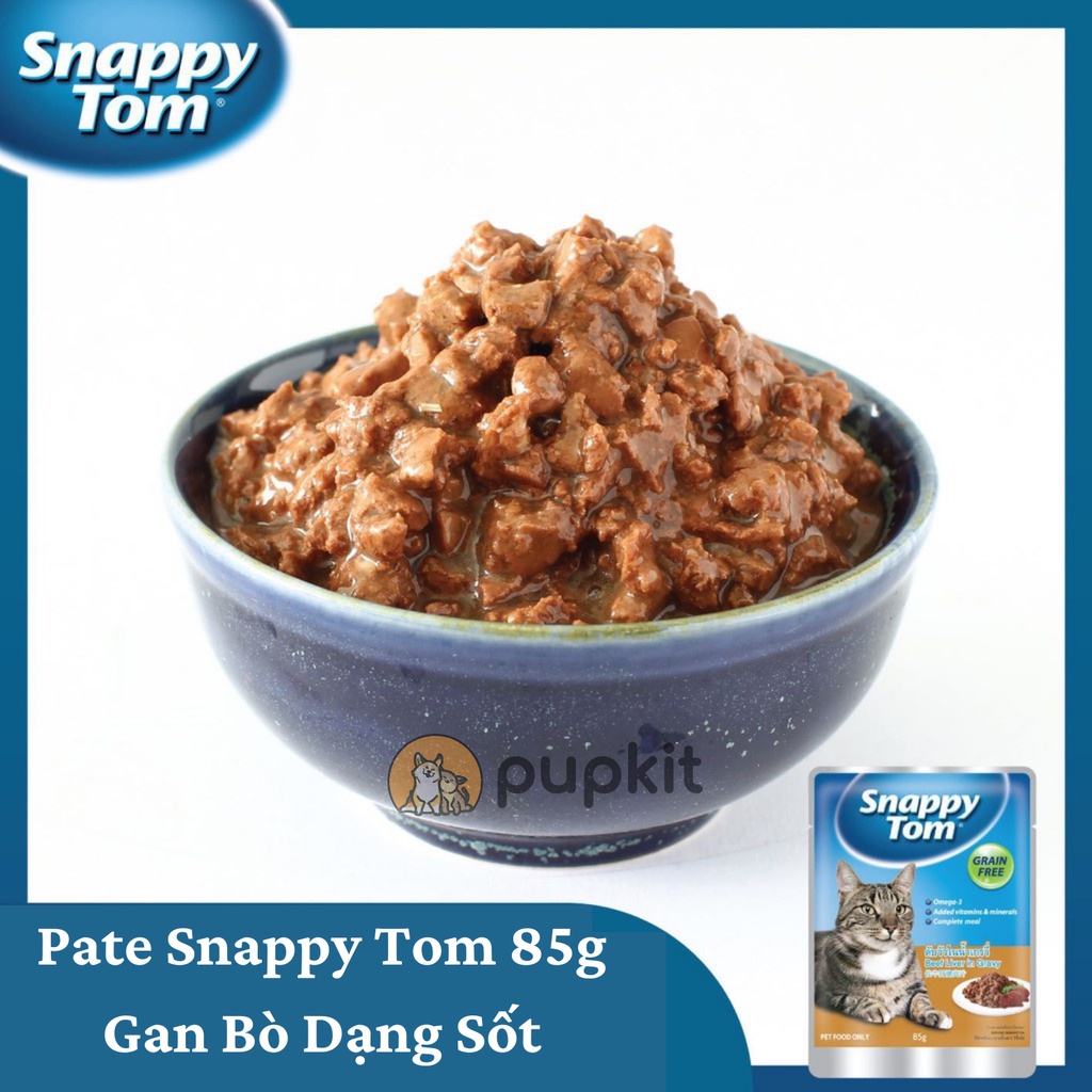 Pate Snappy Tom Cho Mèo Gói 85g