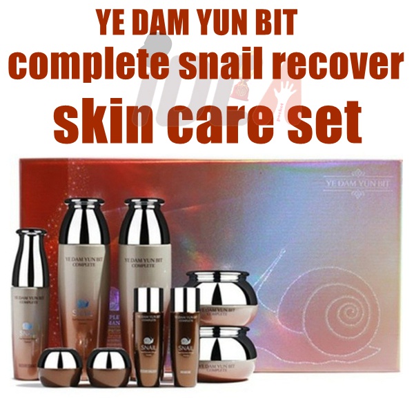 Bộ dưỡng da ốc sên YE DAM YUN BIT Complete Snail Recover Facial Skincare