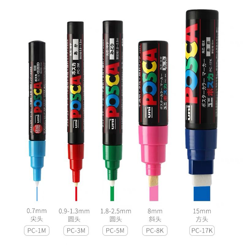 |ORDER| UNI MITSUBISHI POSCA PC-1M 3M POP - BÚT VẼ GRAFFITI NHẬT BẢN