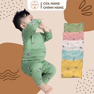 Bộ Dài Tay Peekaboo Gấu Panda Cho Bé 💖 Cao Cấp 💖 Bộ dài tay cạp cao mềm mịn cho bé trai bé gái