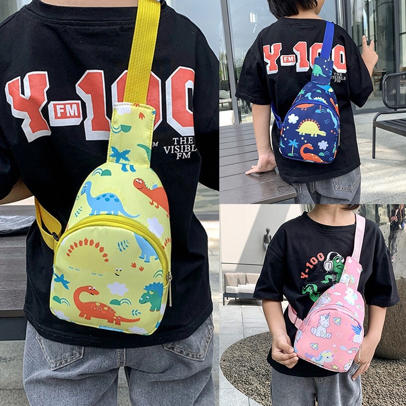 Túi Đeo Chéo Vai In Hình Đáng Yêu Đựng Tiền Xu Dành Cho Trẻ Em Ví