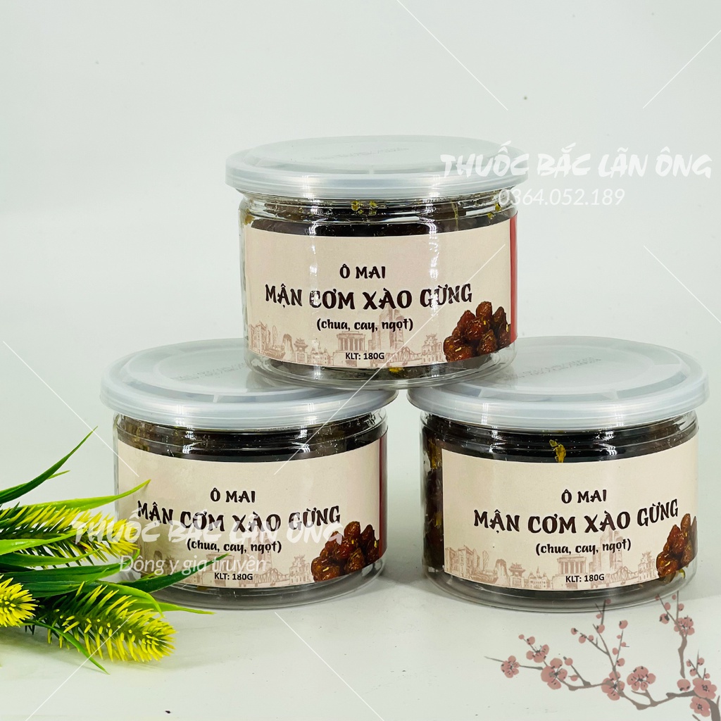 Ô mai mận cơm dẻo xào gừng đặc sản Hà Nội (Đồ ăn vặt thơm ngon)