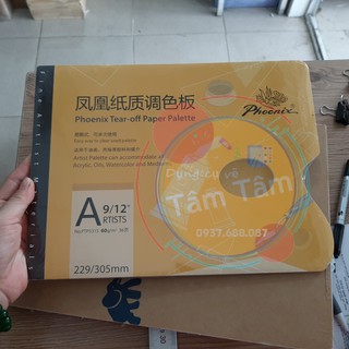 [ TÂM TÂM ]-Vĩ pha màu bằng giấy, Palette giấy-