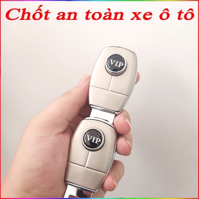 Chốt an toàn có logo mẫu mới 2021 có khe cắm chồng hợp kim cao cấp Mer