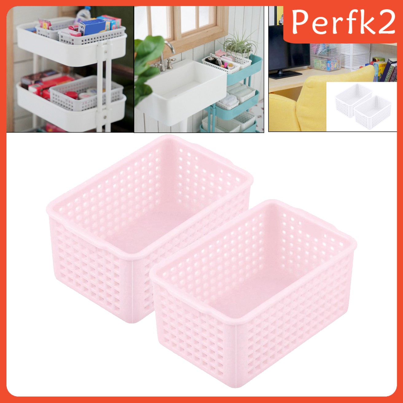 Set 2 Giỏ Mini Tỉ Lệ 1: 12 Trang Trí Nhà Búp Bê