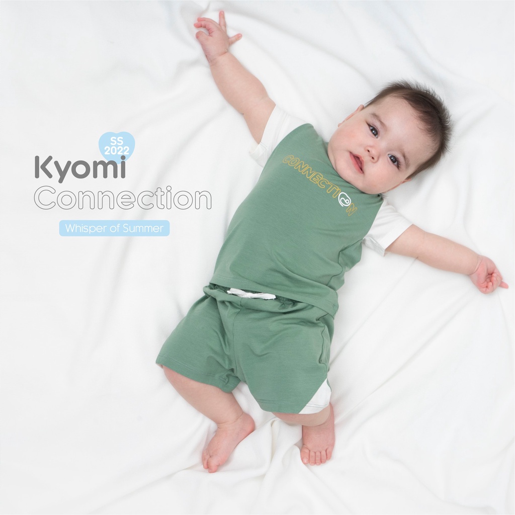 [CHÍNH HÃNG] Bộ cộc tay cổ tròn ngắn tay Kyomi Connection trẻ em Bu