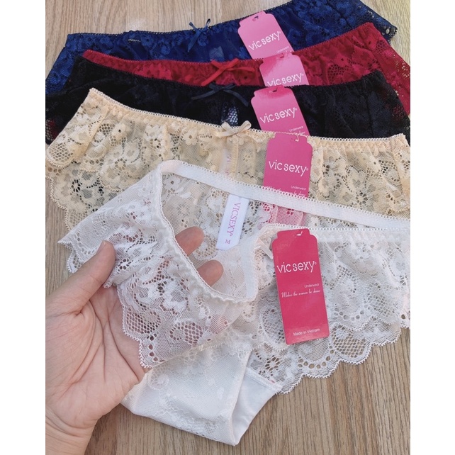Quần lót Ren hoa Mai vicsexy Mềm mịn , Quần chip Nữ Ren đẹp