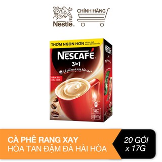 Hộp 20 gói x 17g nescafe 3in1 rang xay đậm đà hài hòa