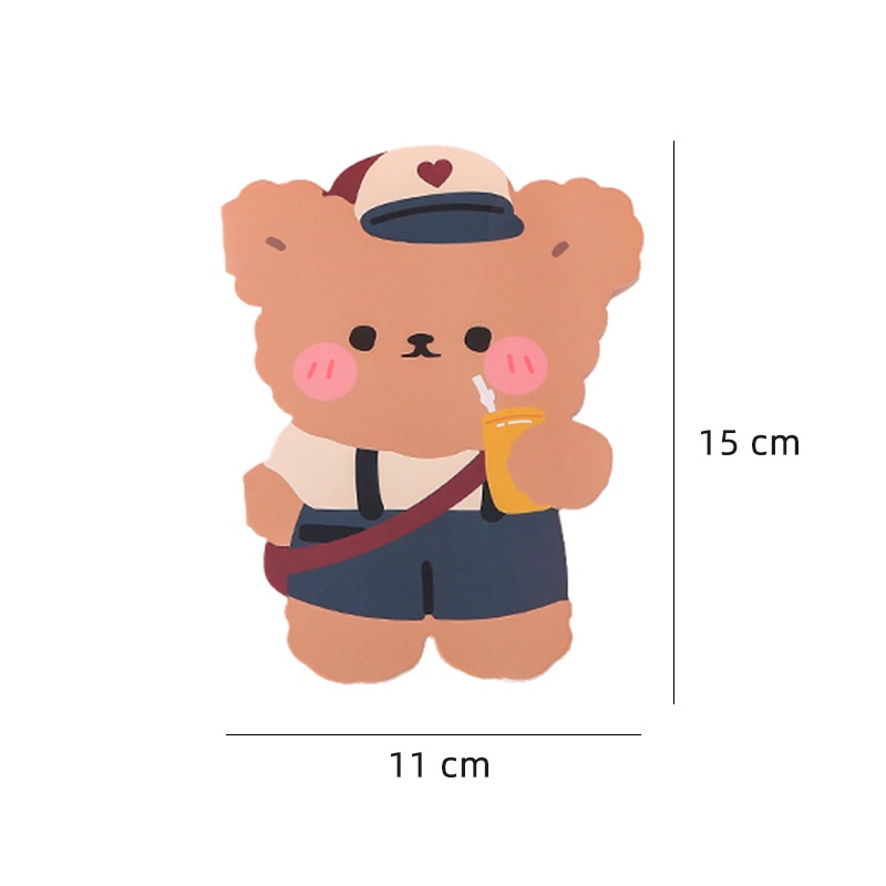 Thẻ trống hình hoạt hình Nhật Bản sáng tạo có thể gấp gọn DIY cho trẻ em