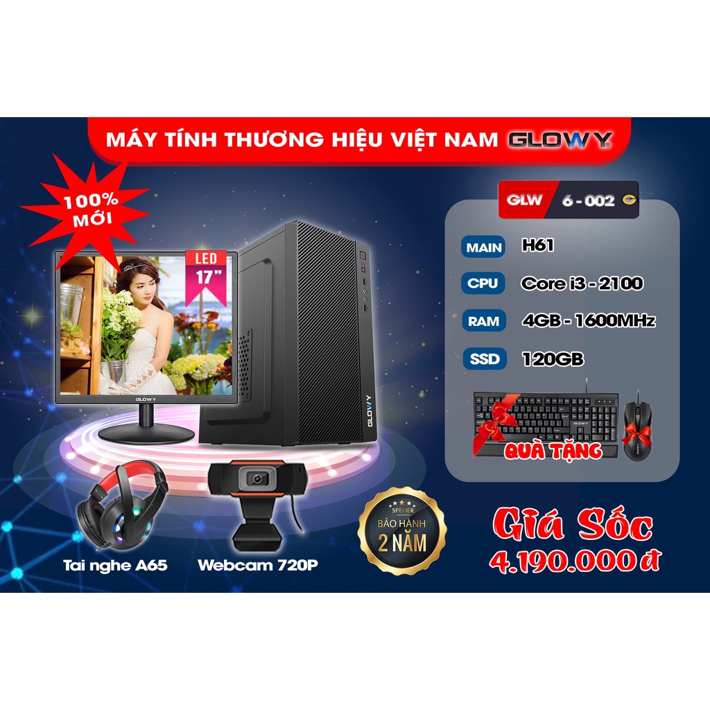 Bộ máy Tính Văn phòng, học tập, chơi game, Giải trí đủ cấu hình - Cam kết Chất lượng - Bảo hành 24 tháng!