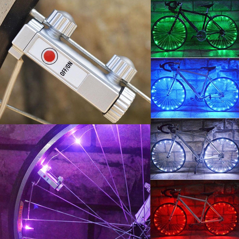 Dây đèn LED 20 bóng trang trí vành xe đạp