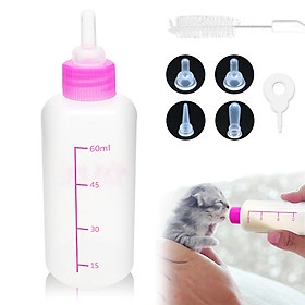 Combo sữa Bio và bình sữa 60ml cho chó mèo con - Lida Pet Shop