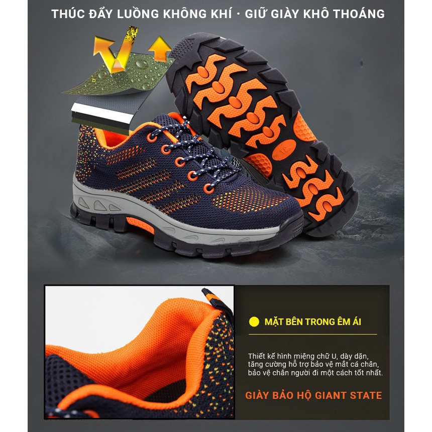 Giày bảo hộ lao động thời trang thể thao - Mũi thép chống đinh QC M06 | BigBuy360 - bigbuy360.vn