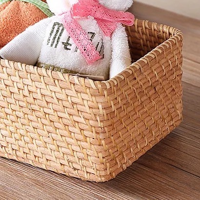 Giỏ mây đan đa năng BAMBOOO ECO đựng đồ tiện ích trang trí decor