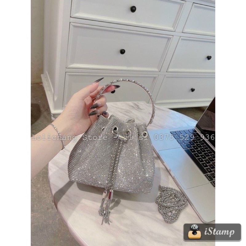 Túi xách nữ túi nữ quai cầm tay đá sáng sanh chảnh siêu đẹp