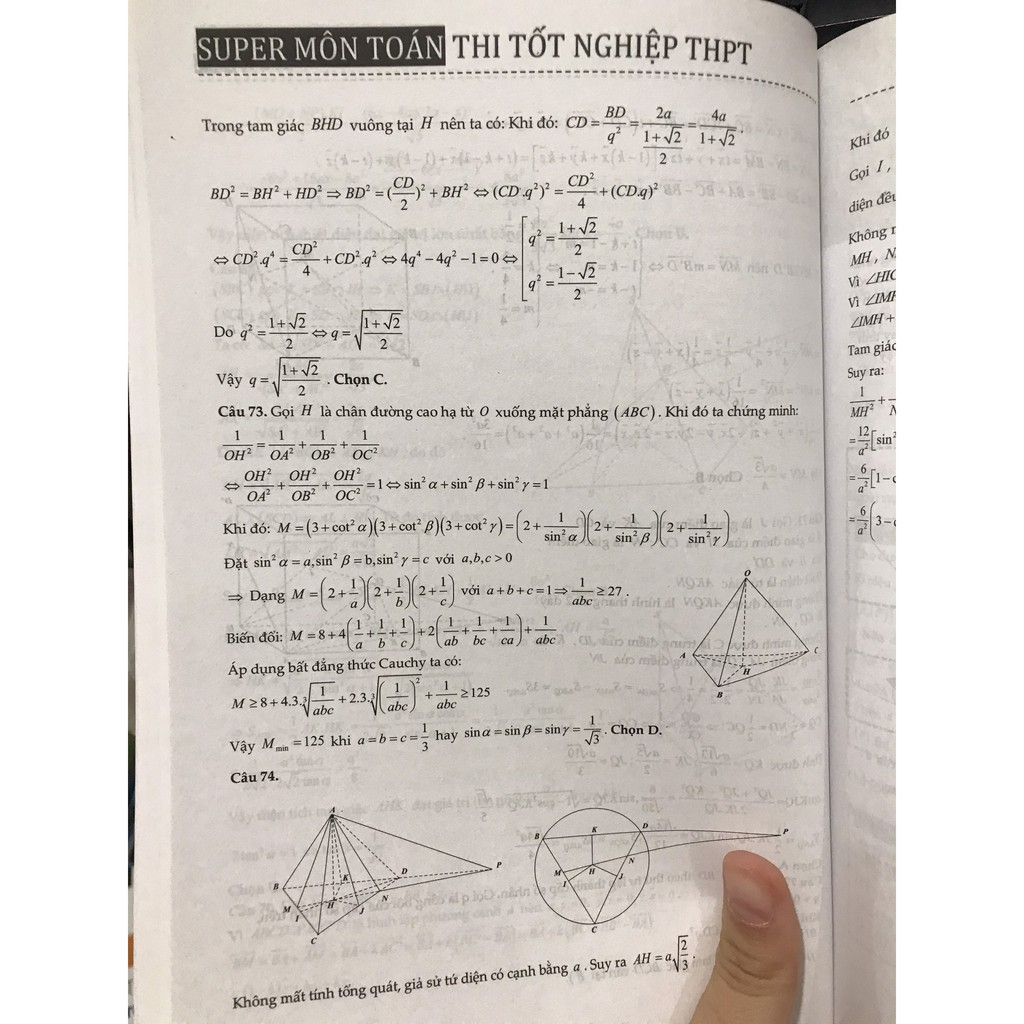 Sách - Super môn Toán tập 1 : Hình học không gian lớp 11 &amp;12
