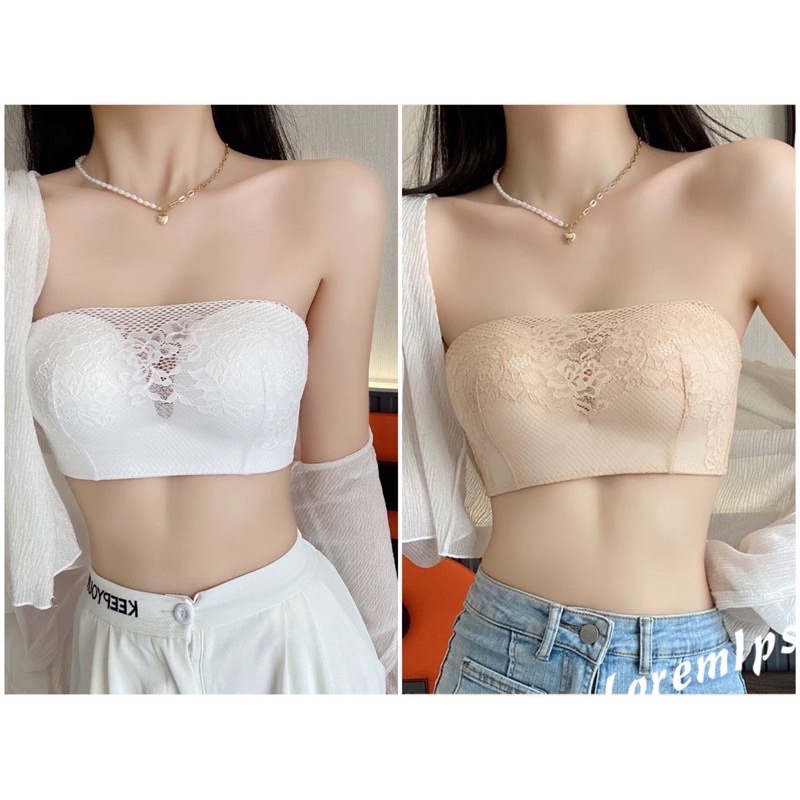 ÁO NGỰC KHÔNG DÂY, ÁO QUÂY REN CHỐNG TỤT, MÚT ĐỆM BÀN TAY ÔM NÂNG NGỰC, TẠO KHE. TẶNG KÈM DÂY VAI. HÀNG CHUẨN LOẠI 1.