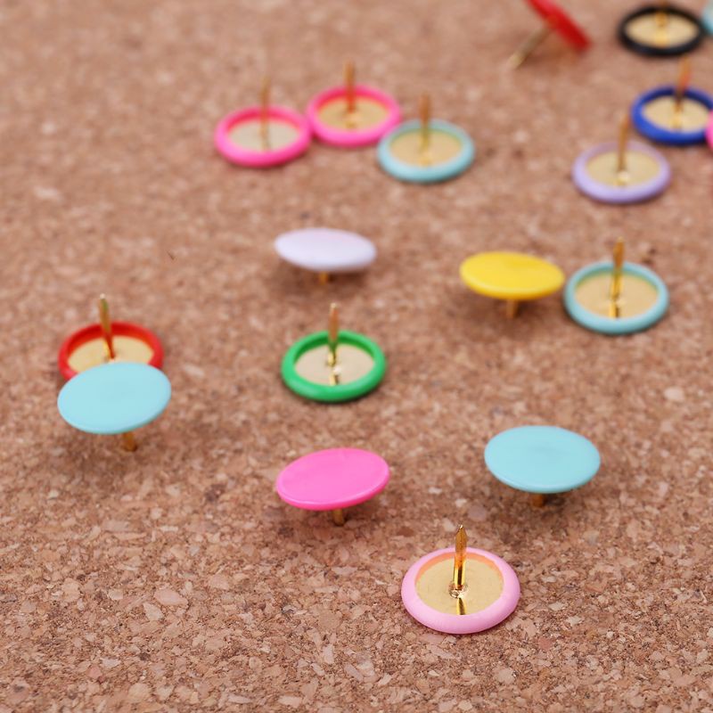 love* 300pcs Home Office Colorful Drawing Pins Pushpin Thumbtack Cork Board Push Pin Photo Wall Map Markers