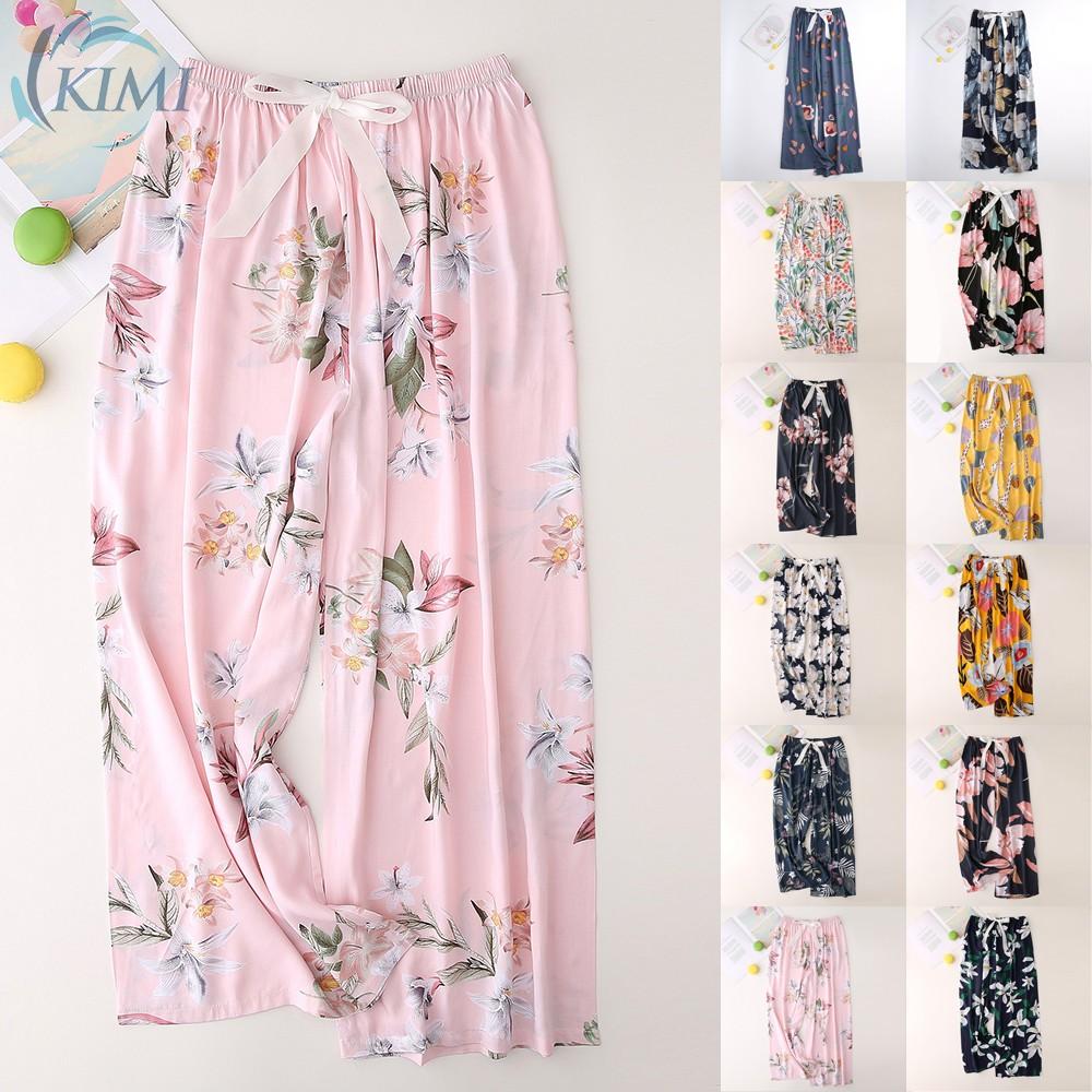 Quần Dài Ống Rộng Lưng Cao Hoạ Tiết Hoa Cho Nữ | BigBuy360 - bigbuy360.vn