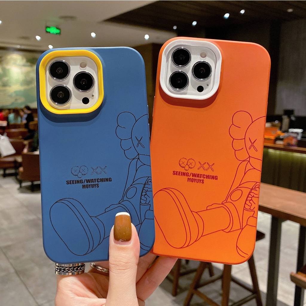 Ốp Điện Thoại Ba Trong Một Hình Sesame Street KAWS Cho for iPhone13Pro for iPhone12Pro 7p for iPhone11 13Promax 12Promax for iPhone12