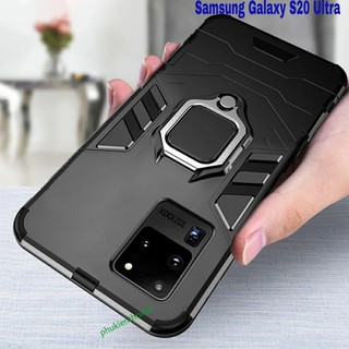Ốp lưng Samsung S20 Ultra / S21 Ultra / S22 Ultra / S23 Ultra / S24 Ultra chống sốc Iron Man Iring giá đỡ xem phi