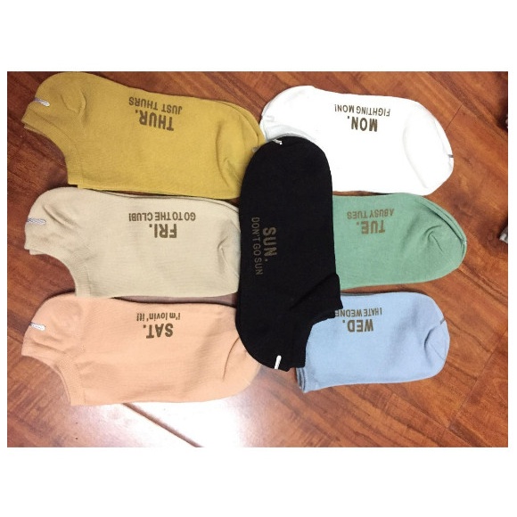 Set 7 đôi tất tuần kháng khuẩn siêu đẹp