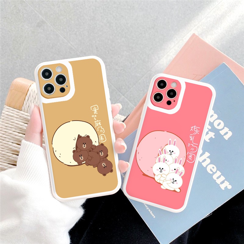 ỐP LƯNG IPHONE Gấu và thỏ  ốp iphone 12 pro/13pro/13promax/7/7+/8/8+/X/XS/XSM/11/11PMROMAX tr1171
