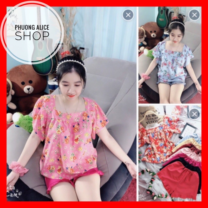 ❤️RẺ VÔ ĐỊCH❤️ Đồ ngủ mặc nhà, sét bộ đùi cánh tiên[ảnh+video thật]