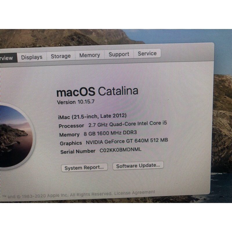 Máy tính all in one apple imac MD093 21.5inch i5-2.7Ghz ram 8Gb card vga 512MB ổ cứng 1000GB | BigBuy360 - bigbuy360.vn