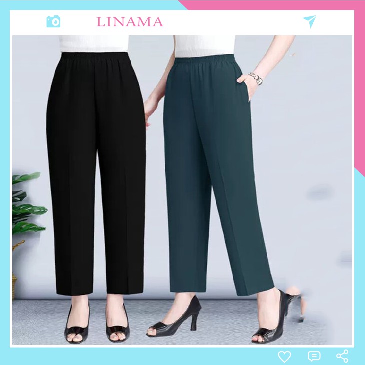 Quần suông nữ màu trơn cá tính năng động