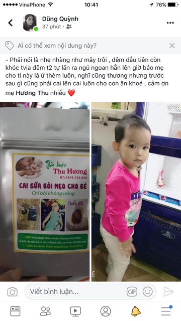 BỘT BÔI CAI SỮA CHO BÉ