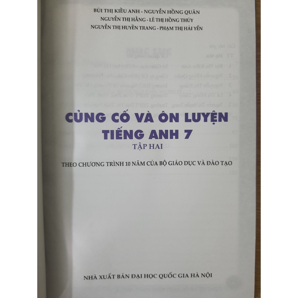 Sách - Củng cố và Ôn luyện Tiếng Anh 7 Tập 2